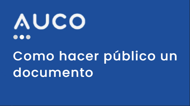 Cómo convertir un documento público en Auco